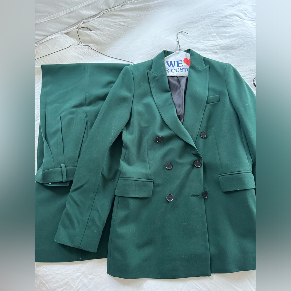 Dark green Zara pantsuit